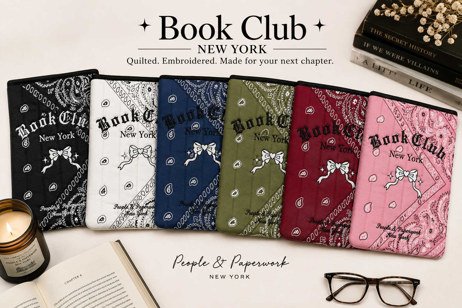 The Book Club New York Bandana Book Sleeve
